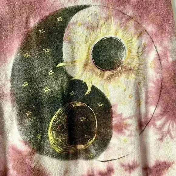 FIFTH SUN hippy tie dye ying yang t size XS - Picture 3 of 4